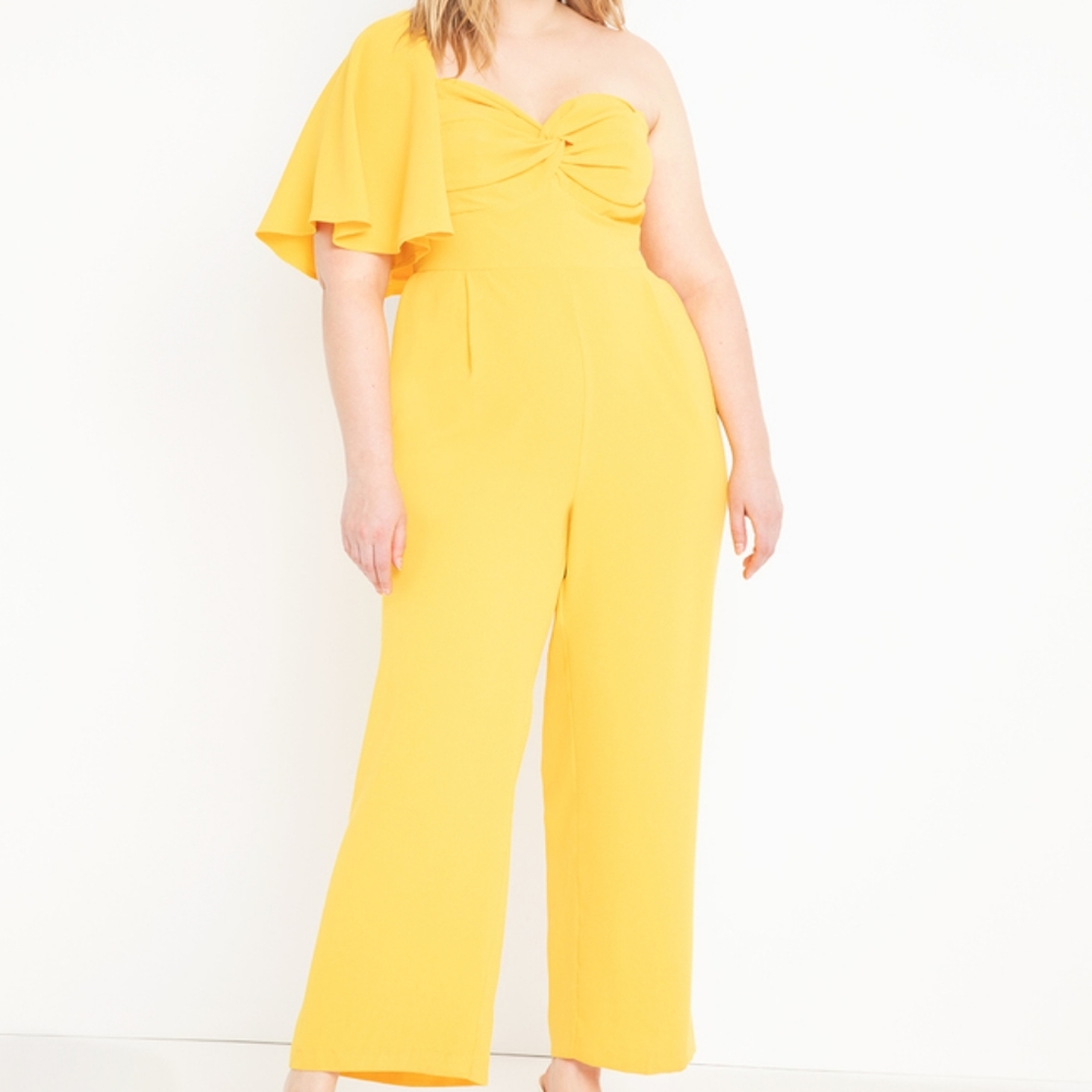 Eloquii NWT One Shoulder Jumpsuit